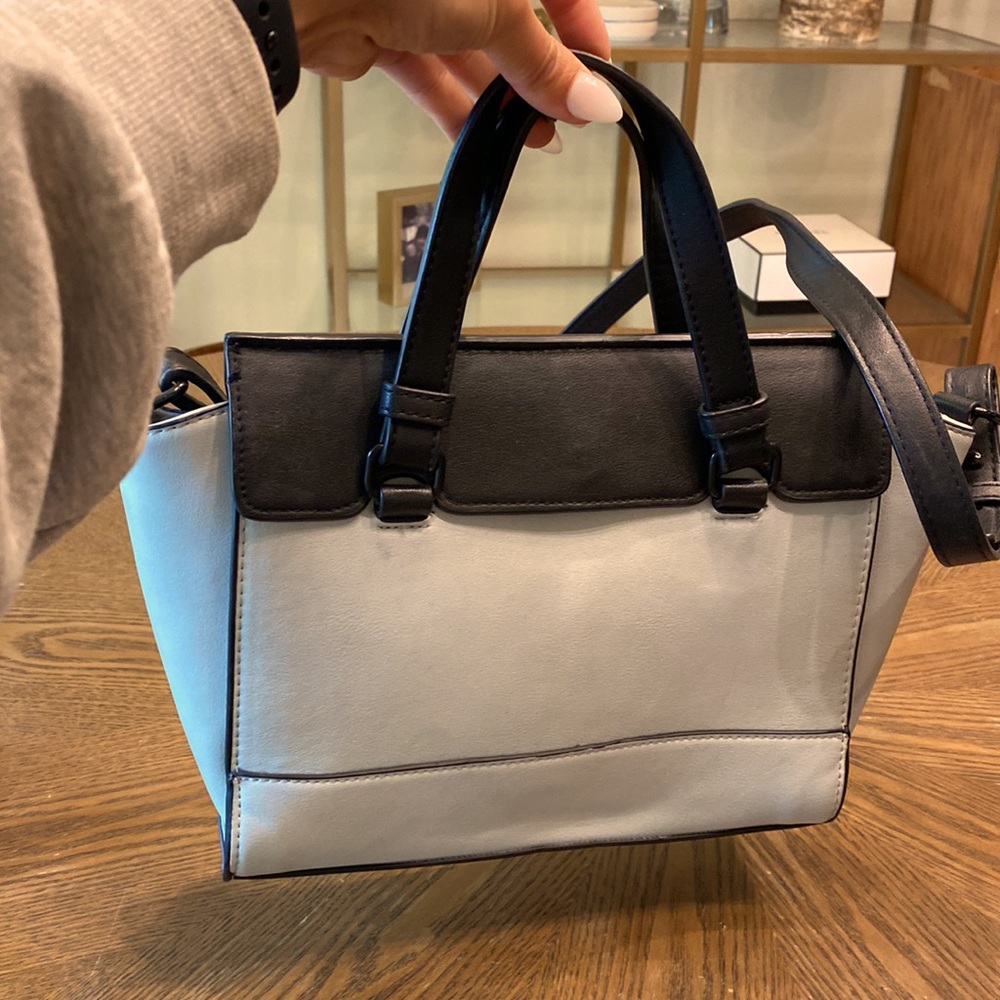 Black/blue zara shoulder bag